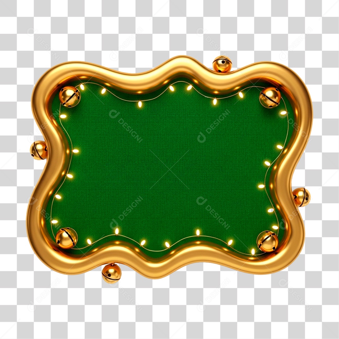 Moldura com Tema Natalino PNG Transparente