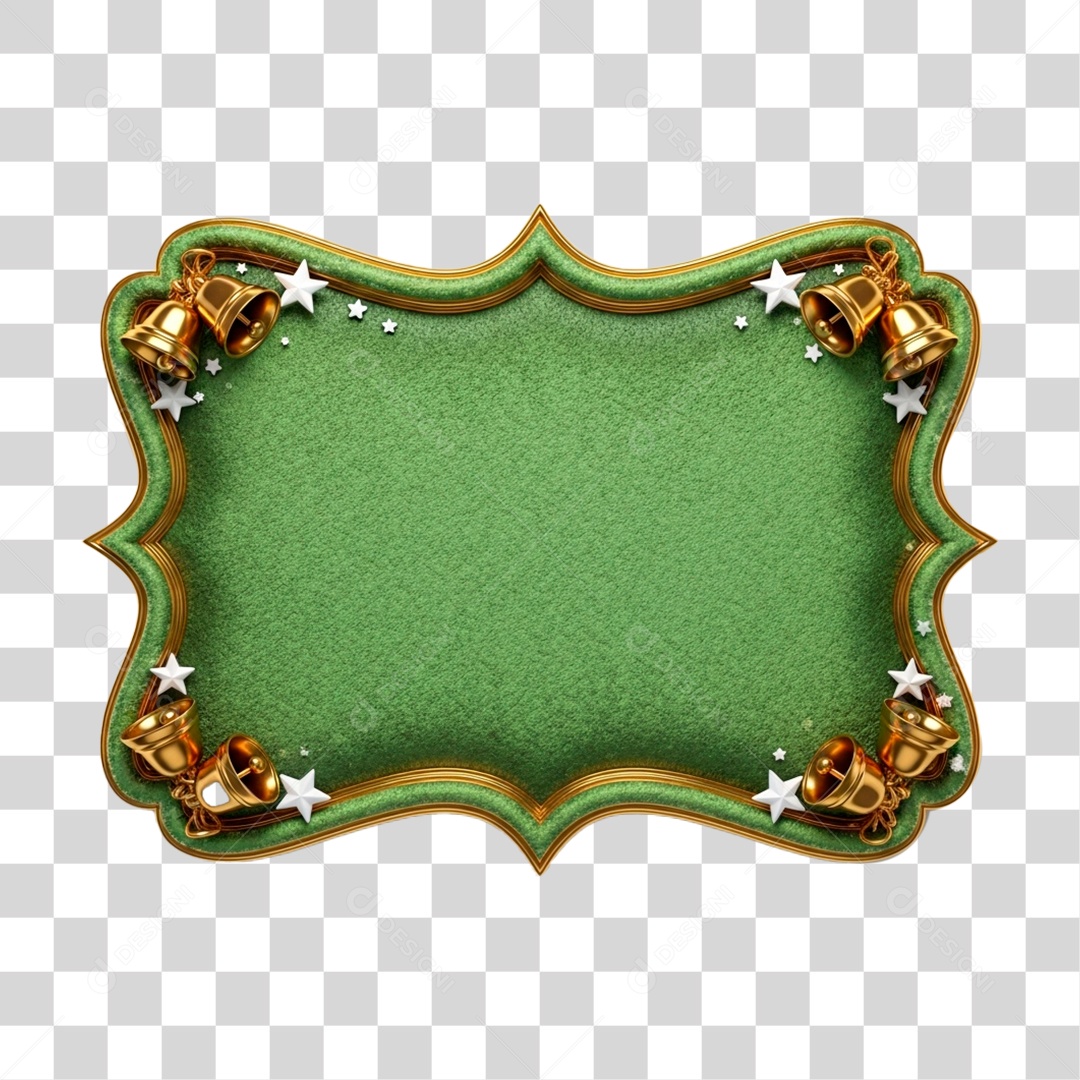 Moldura com Tema Natalino PNG Transparente