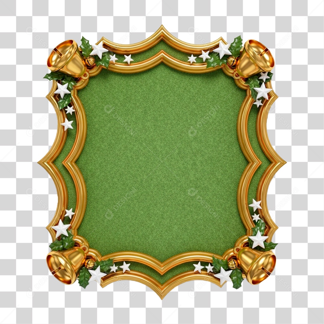 Moldura com Tema Natalino PNG Transparente