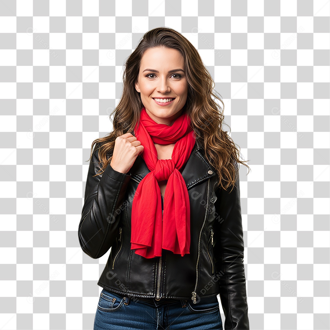 Mulher Modelo Fazendo Pose para Foto PNG Transparente