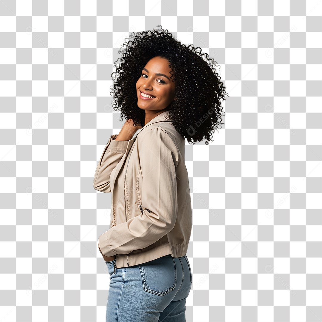 Mulher Modelo Fazendo Pose para Foto PNG Transparente