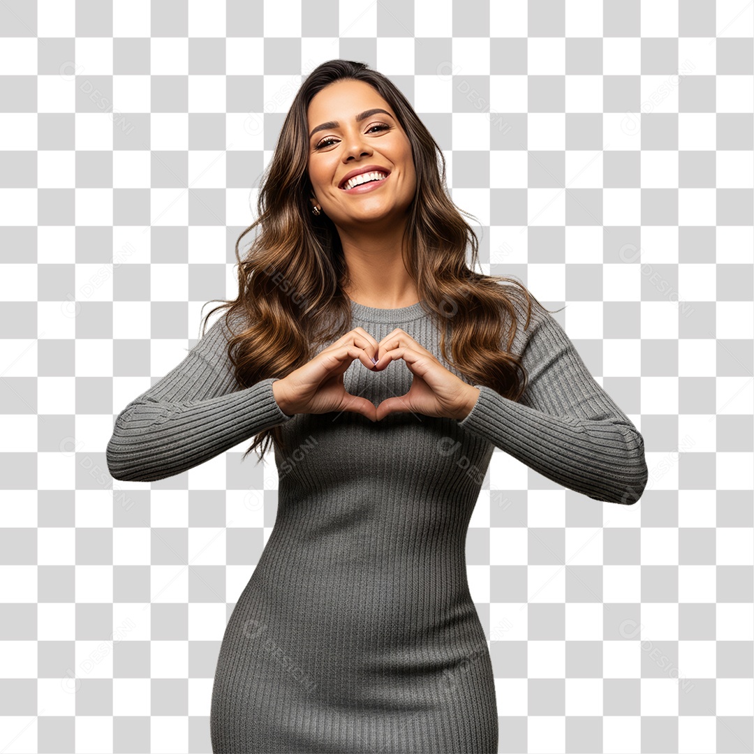 Mulher Modelo Fazendo Pose para Foto PNG Transparente