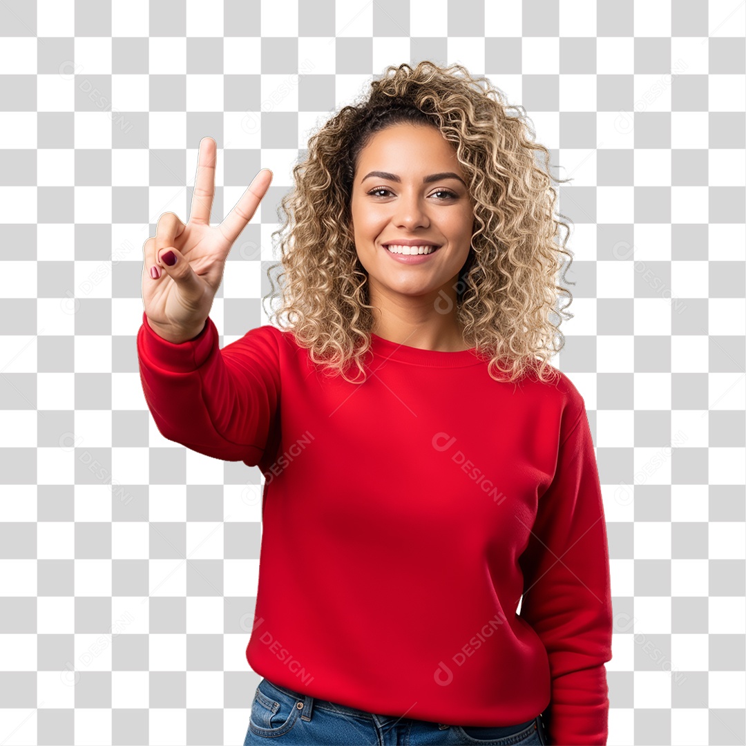 Mulher Modelo Fazendo Pose para Foto PNG Transparente