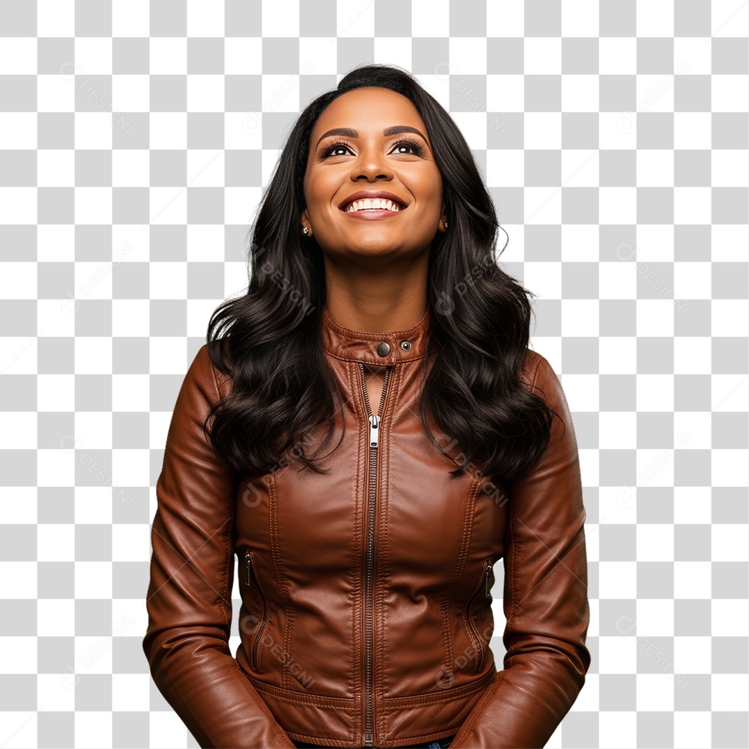 Mulher Modelo Fazendo Pose para Foto PNG Transparente