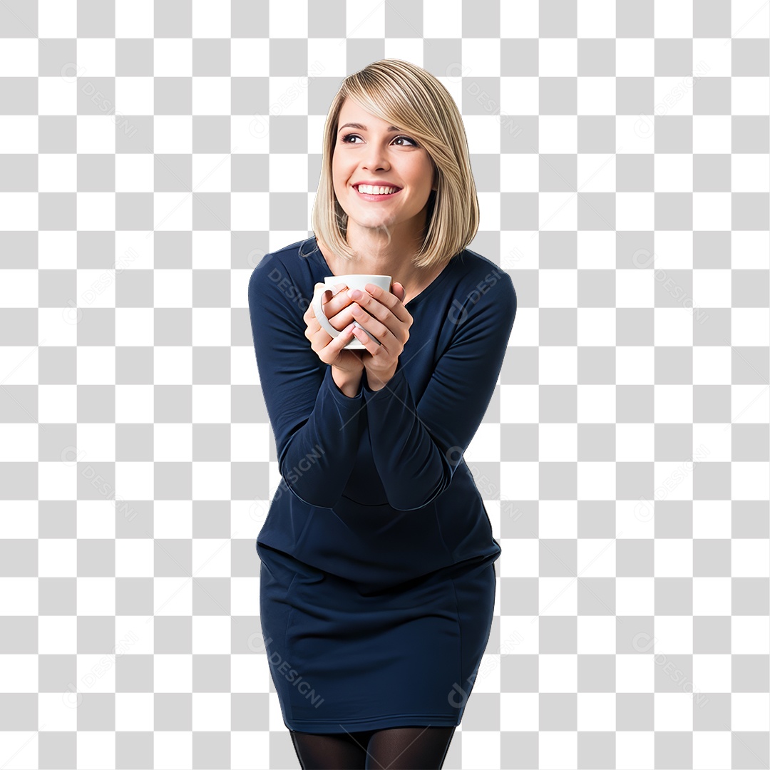 Mulher Modelo Fazendo Pose para Foto PNG Transparente