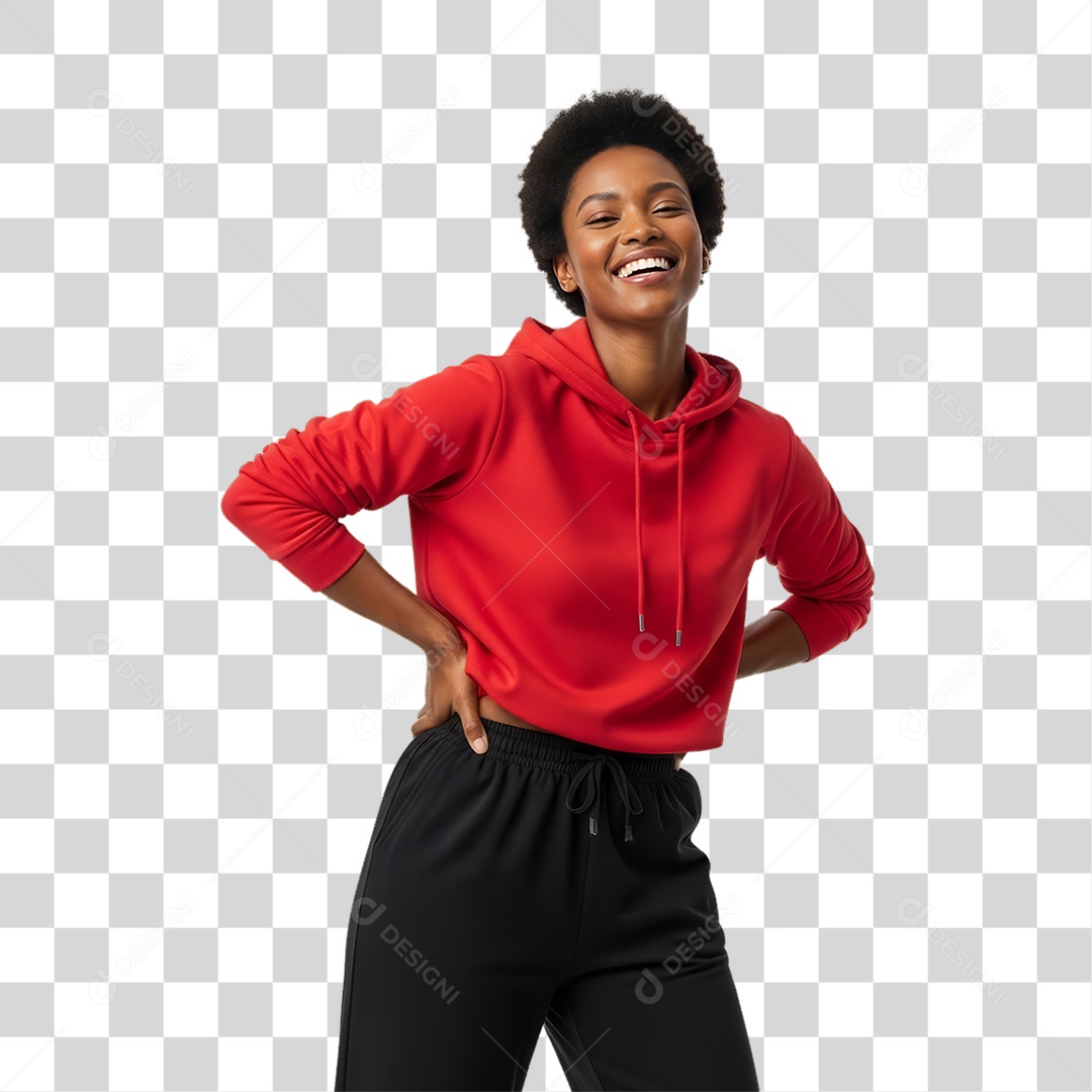 Mulher Modelo Fazendo Pose para Foto PNG Transparente