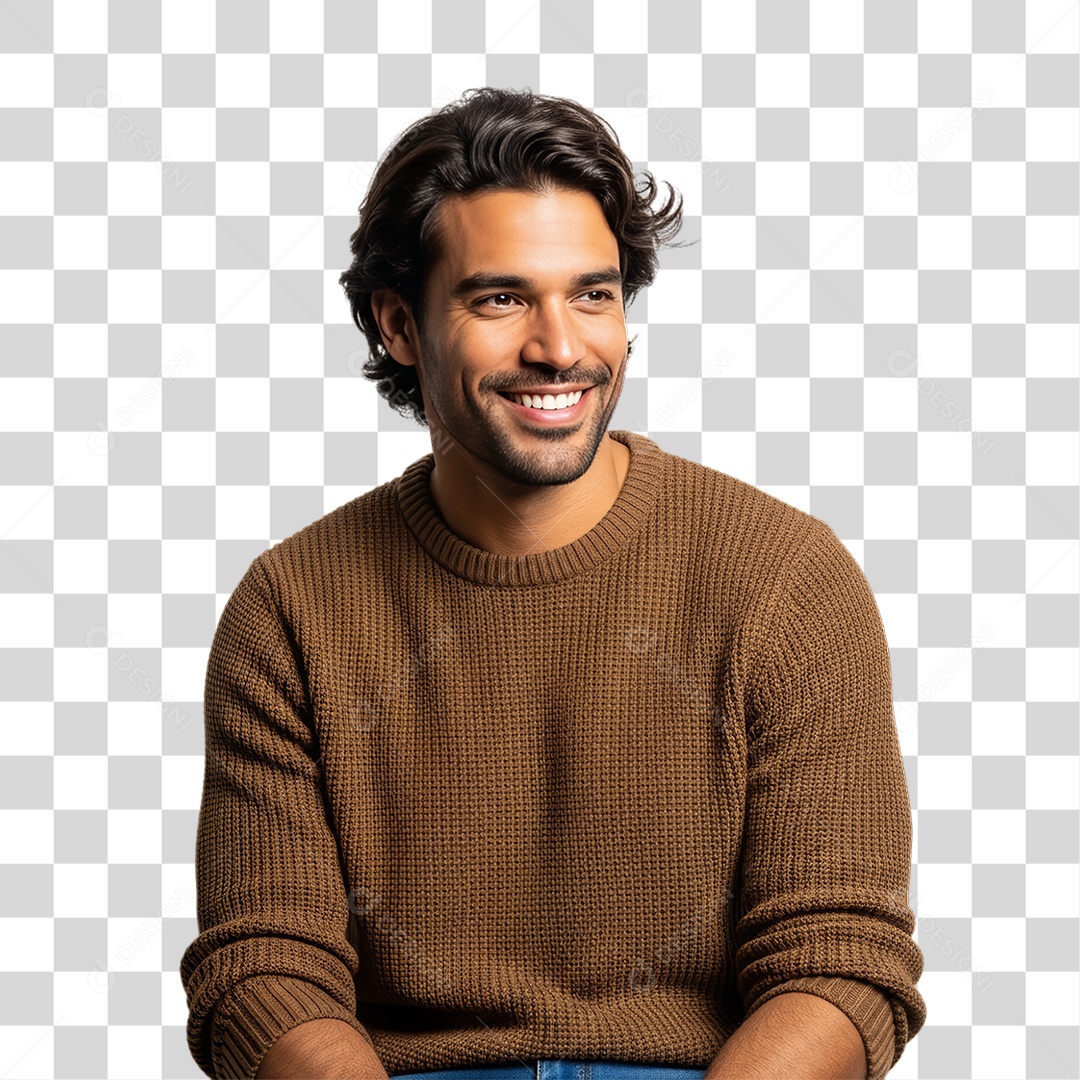 Homem Modelo Fazendo Pose para Foto PNG Transparente