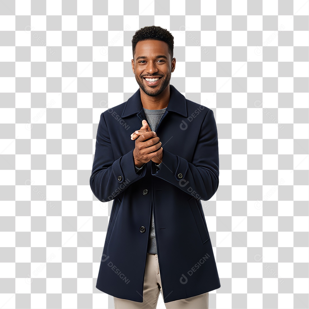 Homem Modelo Fazendo Pose para Foto PNG Transparente