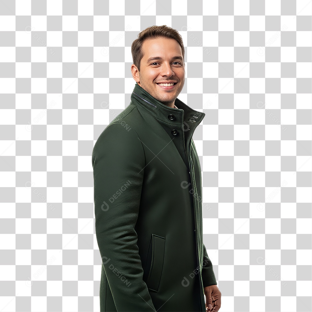 Homem Modelo Fazendo Pose para Foto PNG Transparente