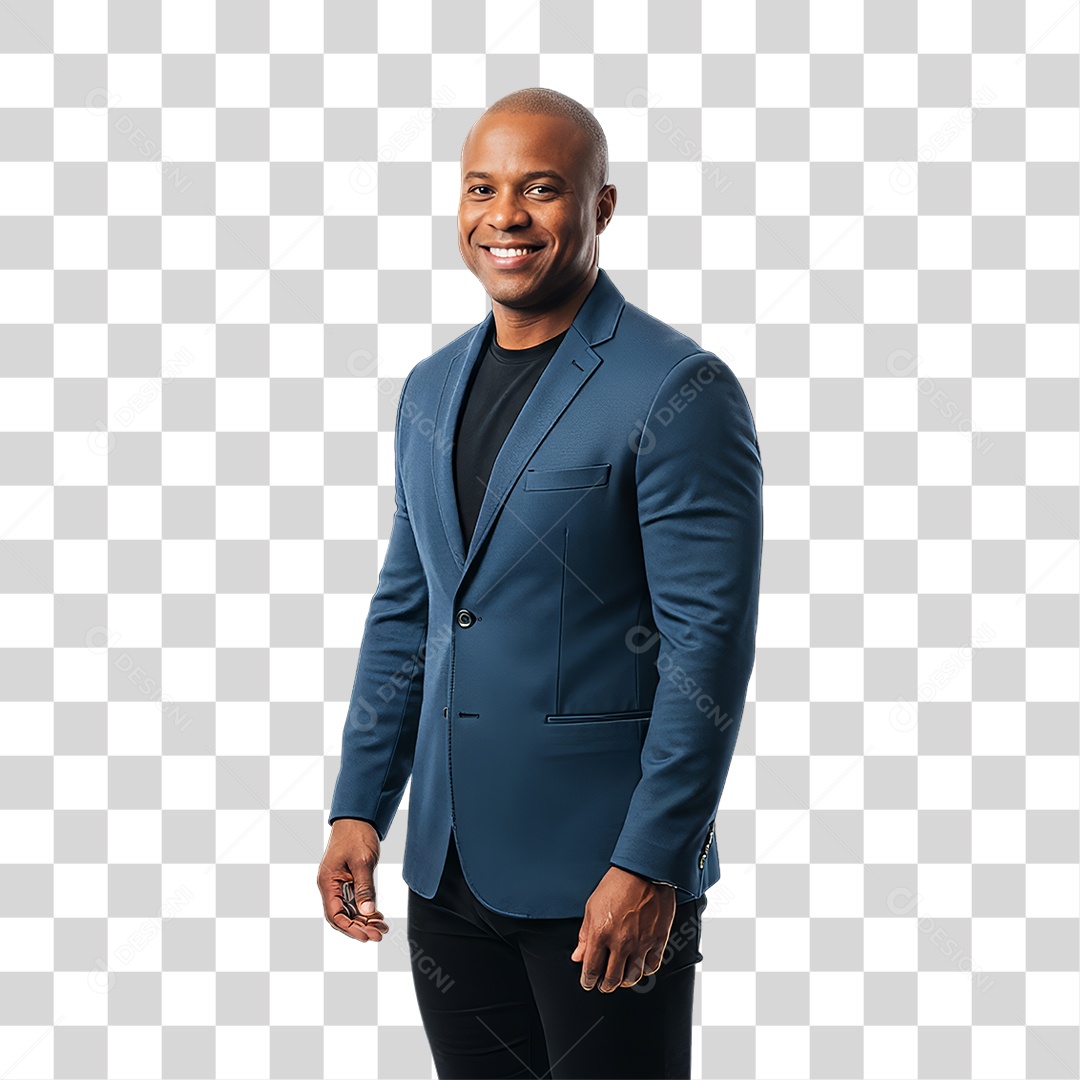 Homem Modelo Fazendo Pose para Foto PNG Transparente