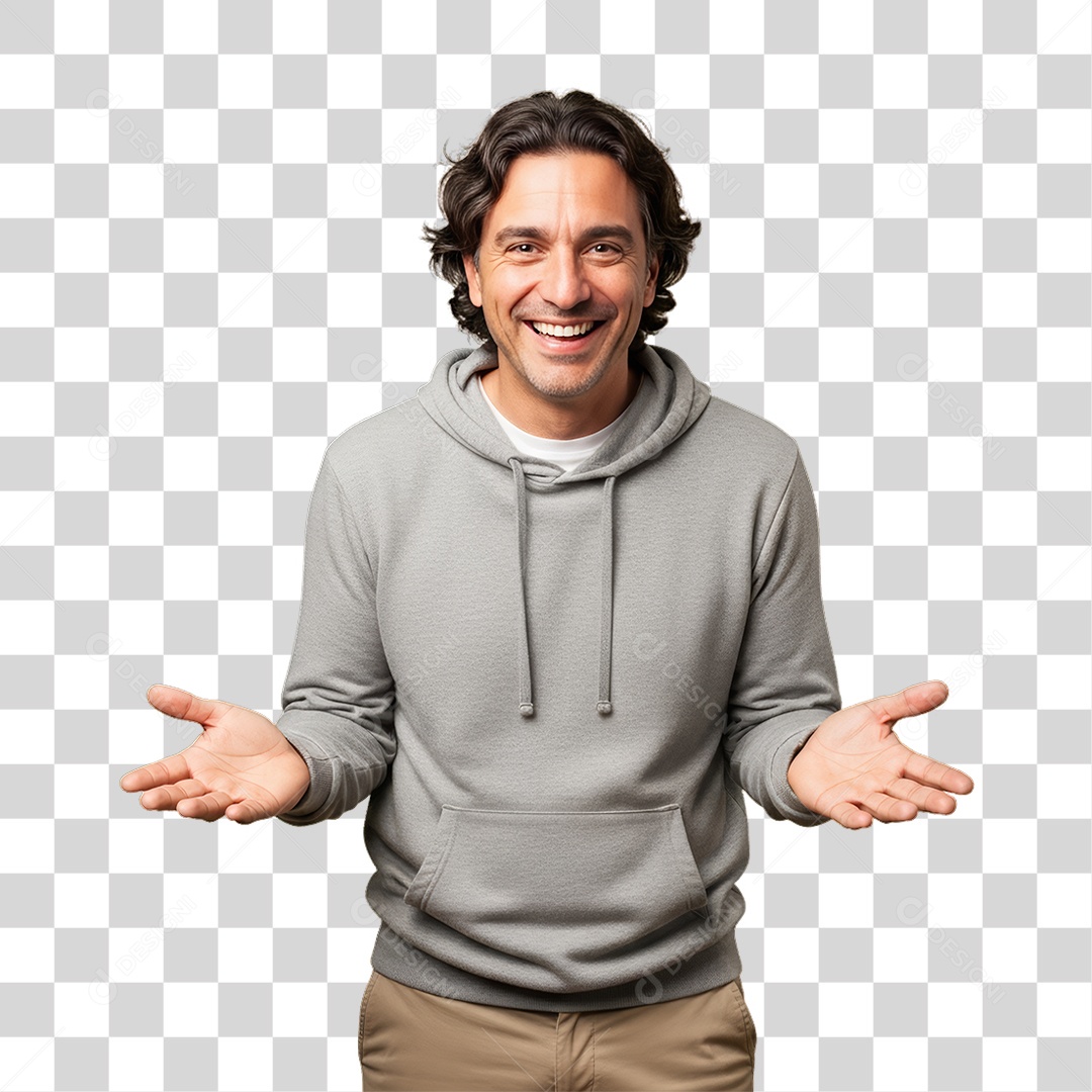 Homem Modelo Fazendo Pose para Foto PNG Transparente