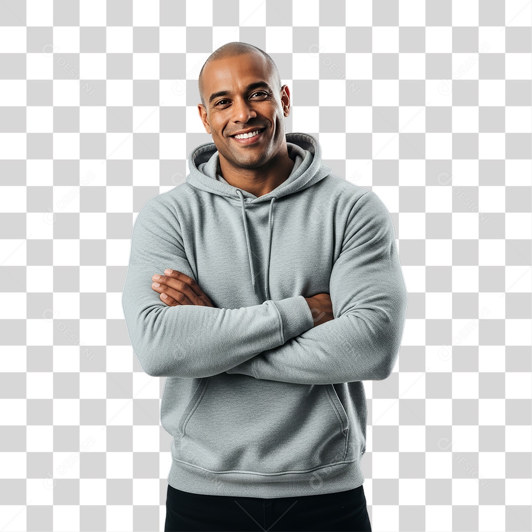 Homem Modelo Fazendo Pose para Foto PNG Transparente