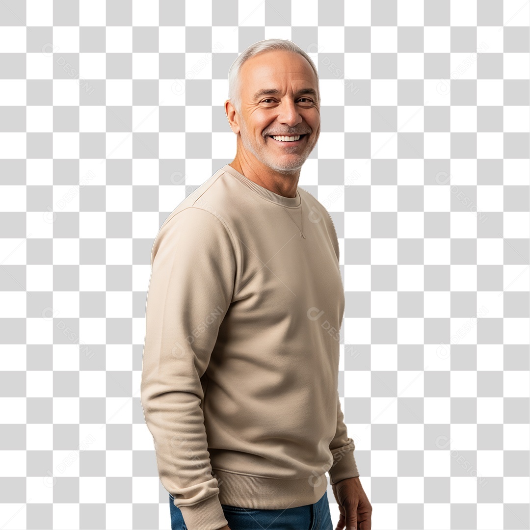 Homem Modelo Fazendo Pose para Foto PNG Transparente