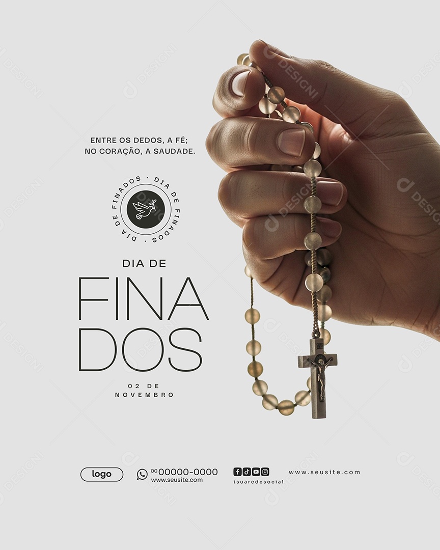 Dia de Finados 02 de Novembro Social Media PSD Editável