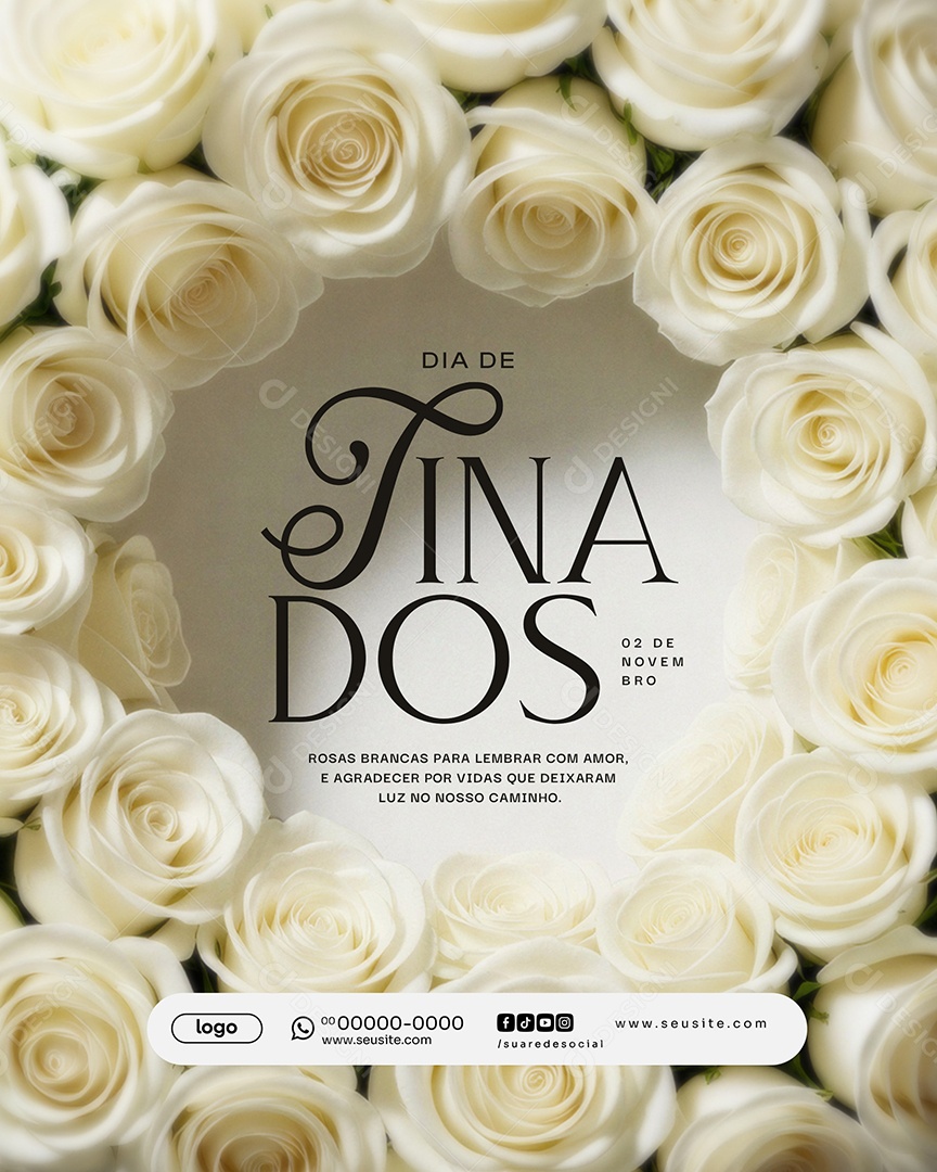 Dia de Finados 02 de Novembro Social Media PSD Editável