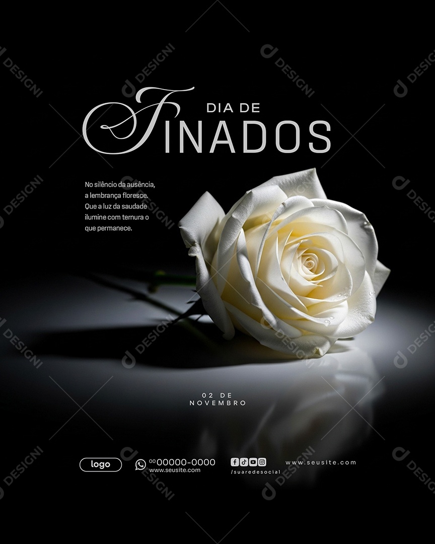 Dia de Finados 02 de Novembro Social Media PSD Editável