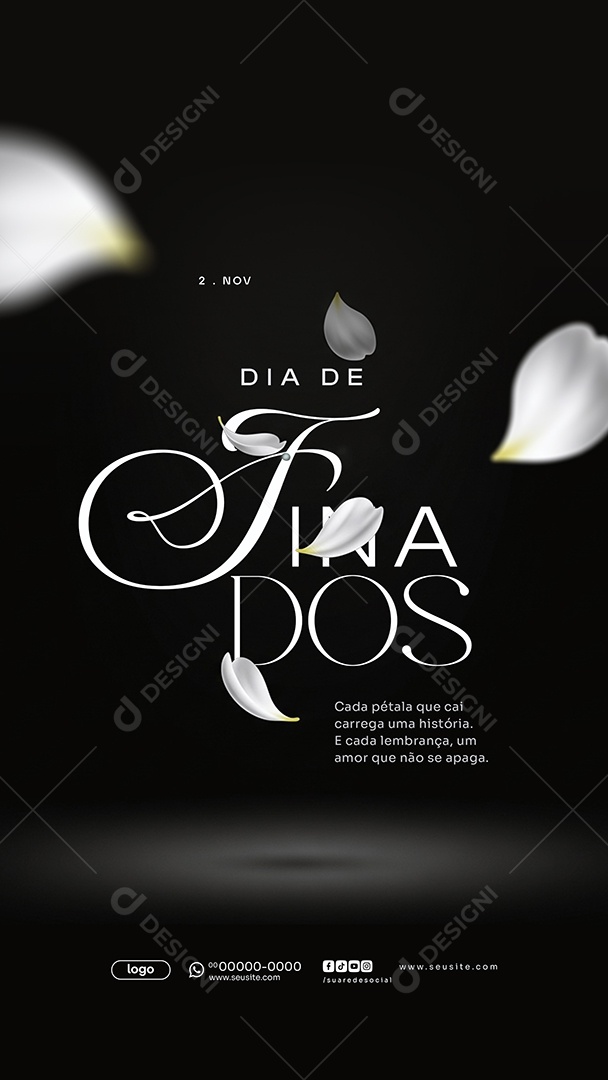 Story Dia de Finados 02 de Novembro Social Media PSD Editável
