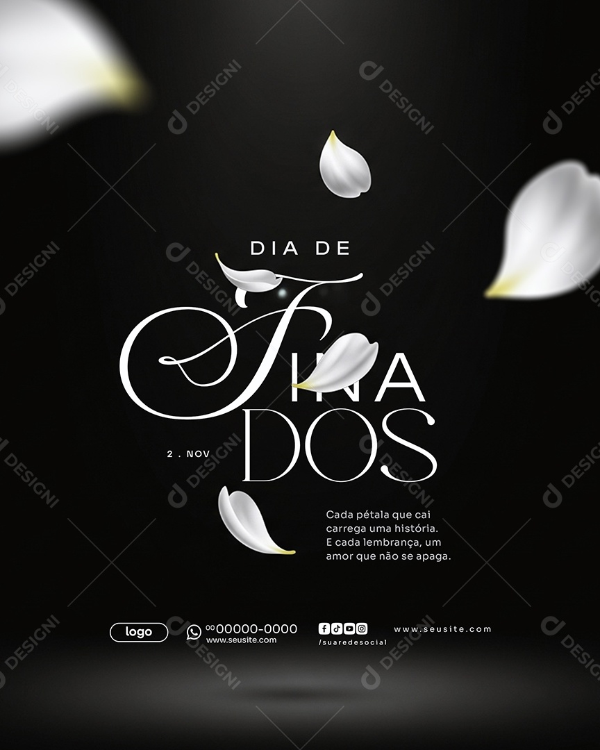 Dia de Finados 02 de Novembro Social Media PSD Editável