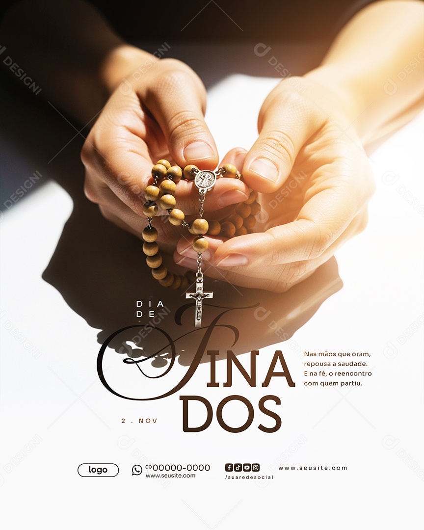 Dia de Finados 02 de Novembro Social Media PSD Editável