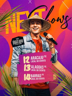 Flyer Próximos Shows Next Shows Social Media PSD Editável