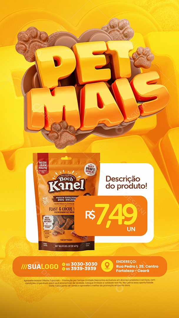 Story Tabloide Petshop Pet Mais Produtos Social Media PSD Editável