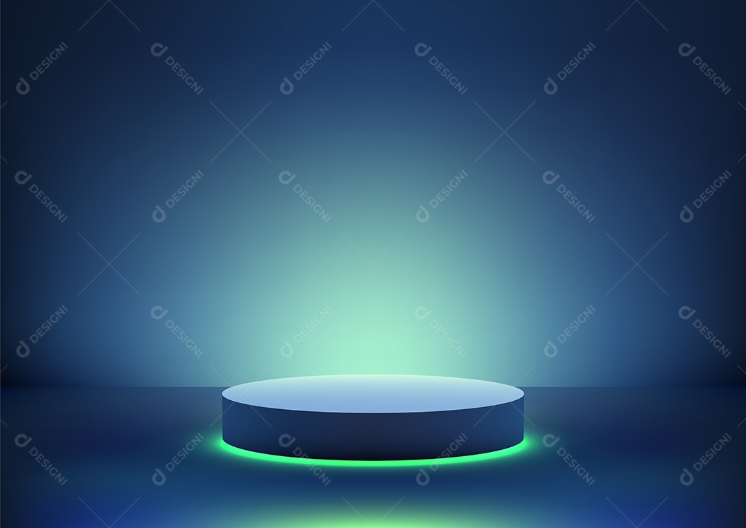 Modelo de Cenário de Pódio Vetor EPS Editável