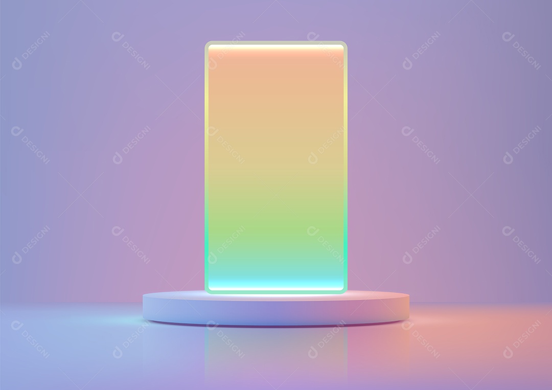 Modelo de Cenário de Pódio Vetor EPS Editável