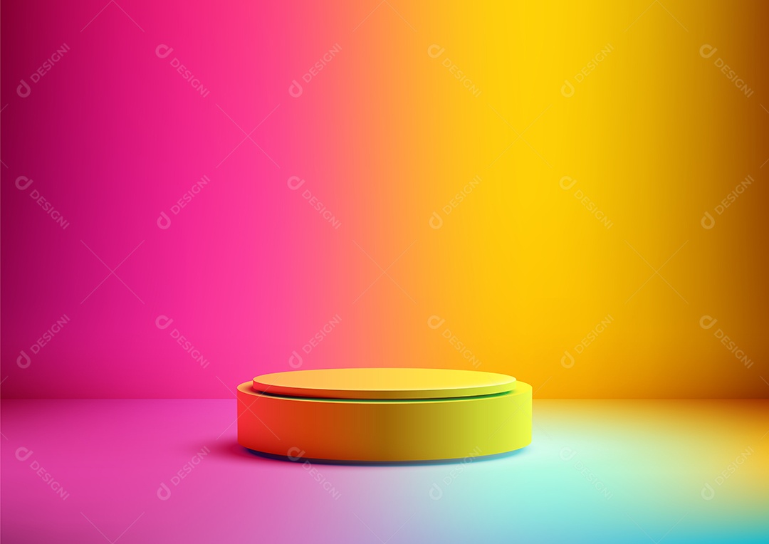 Modelo de Cenário de Pódio Vetor EPS Editável