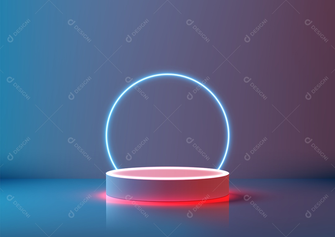 Modelo de Cenário de Pódio Vetor EPS Editável