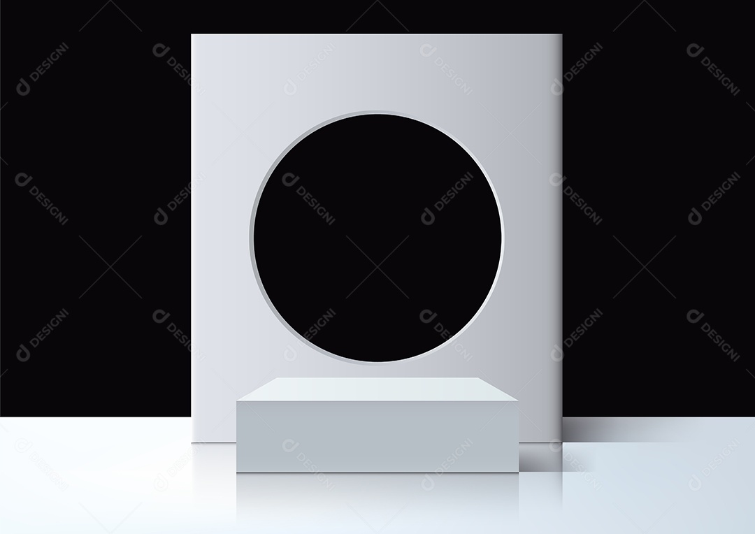 Modelo de Cenário de Pódio Vetor EPS Editável