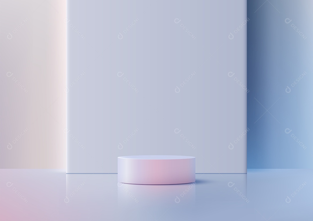 Modelo de Cenário de Pódio Vetor EPS Editável