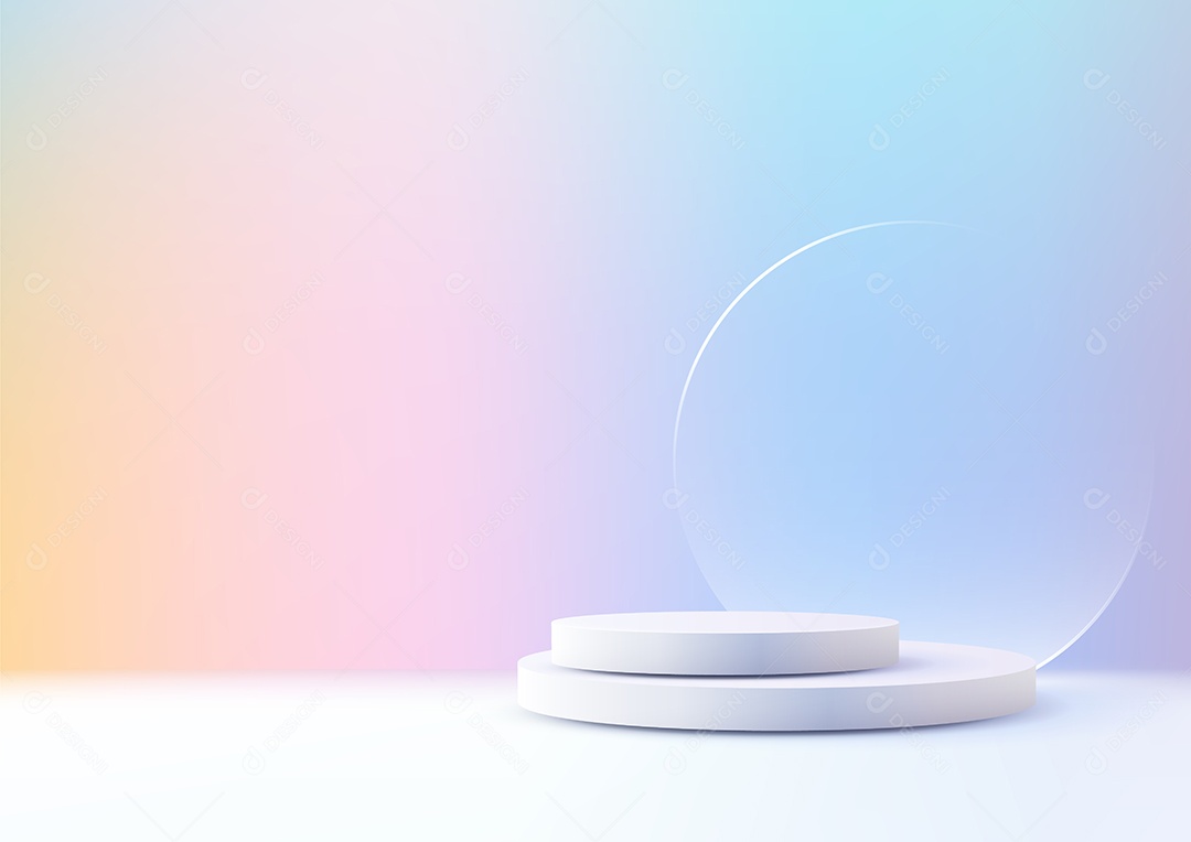 Modelo de Cenário de Pódio Vetor EPS Editável