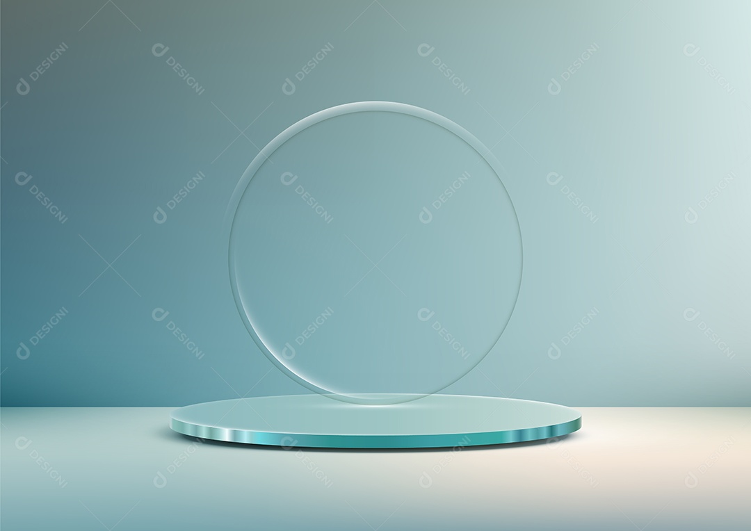 Modelo de Cenário de Pódio Vetor EPS Editável