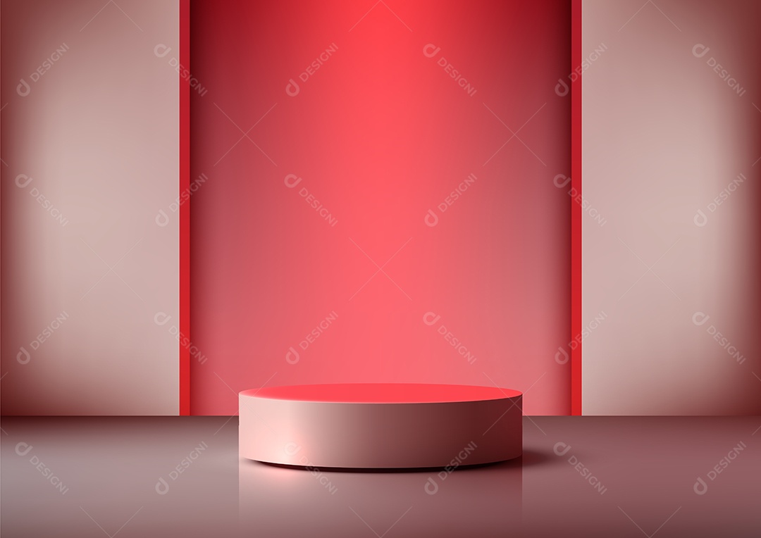 Modelo de Cenário de Pódio Vetor EPS Editável