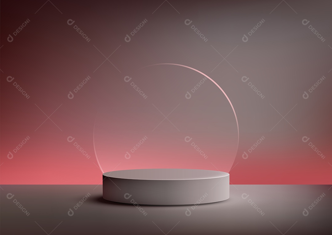 Modelo de Cenário de Pódio Vetor EPS Editável