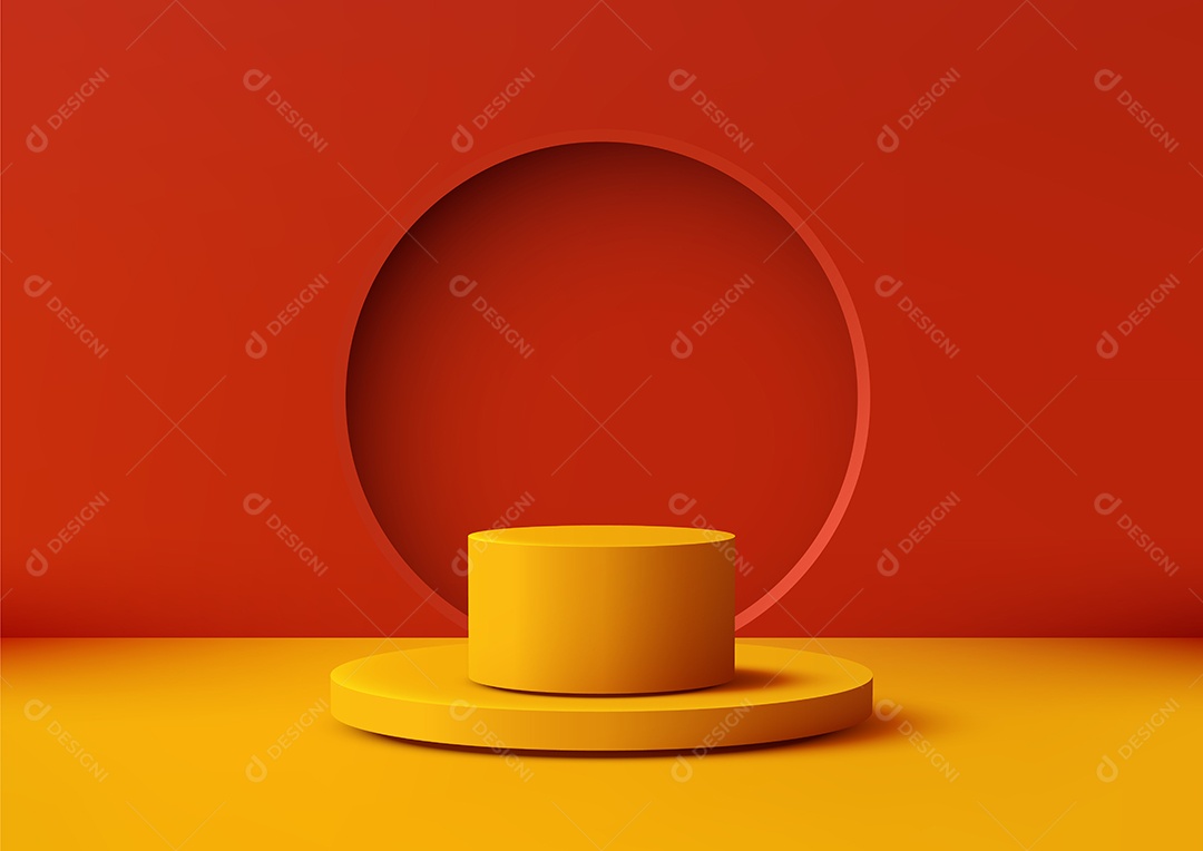 Modelo de Cenário de Pódio Vetor EPS Editável