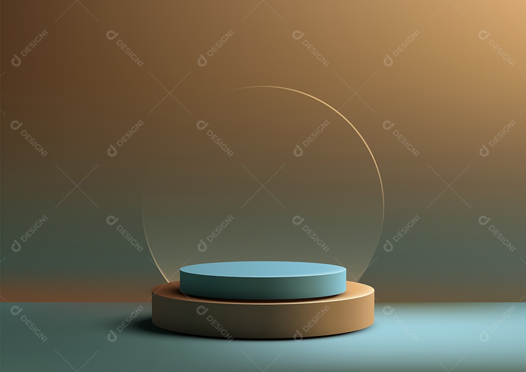 Modelo de Cenário de Pódio Vetor EPS Editável