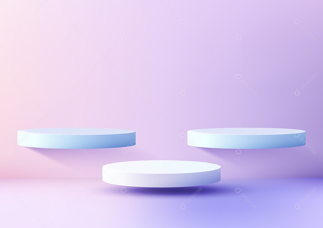 Modelo de Cenário de Pódio Vetor EPS Editável