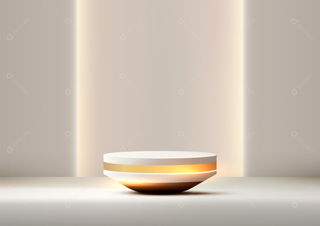 Modelo de Cenário de Pódio Vetor EPS Editável