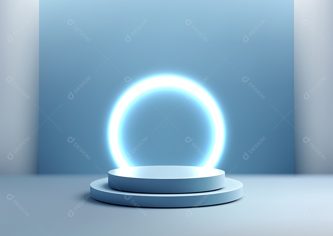 Modelo de Cenário de Pódio Vetor EPS Editável