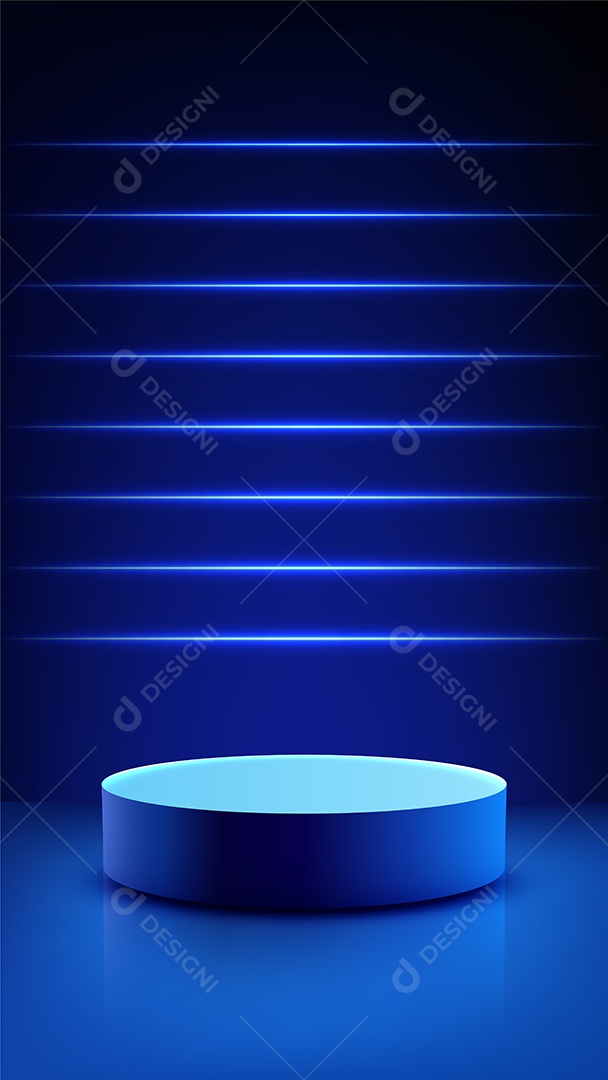 Modelo de Cenário de Pódio Vetor EPS Editável