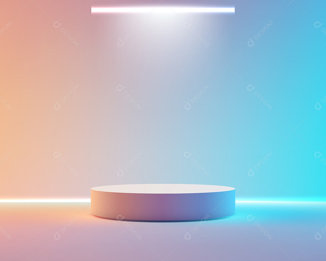 Modelo de Cenário de Pódio Ilustração Vetor EPS Editável