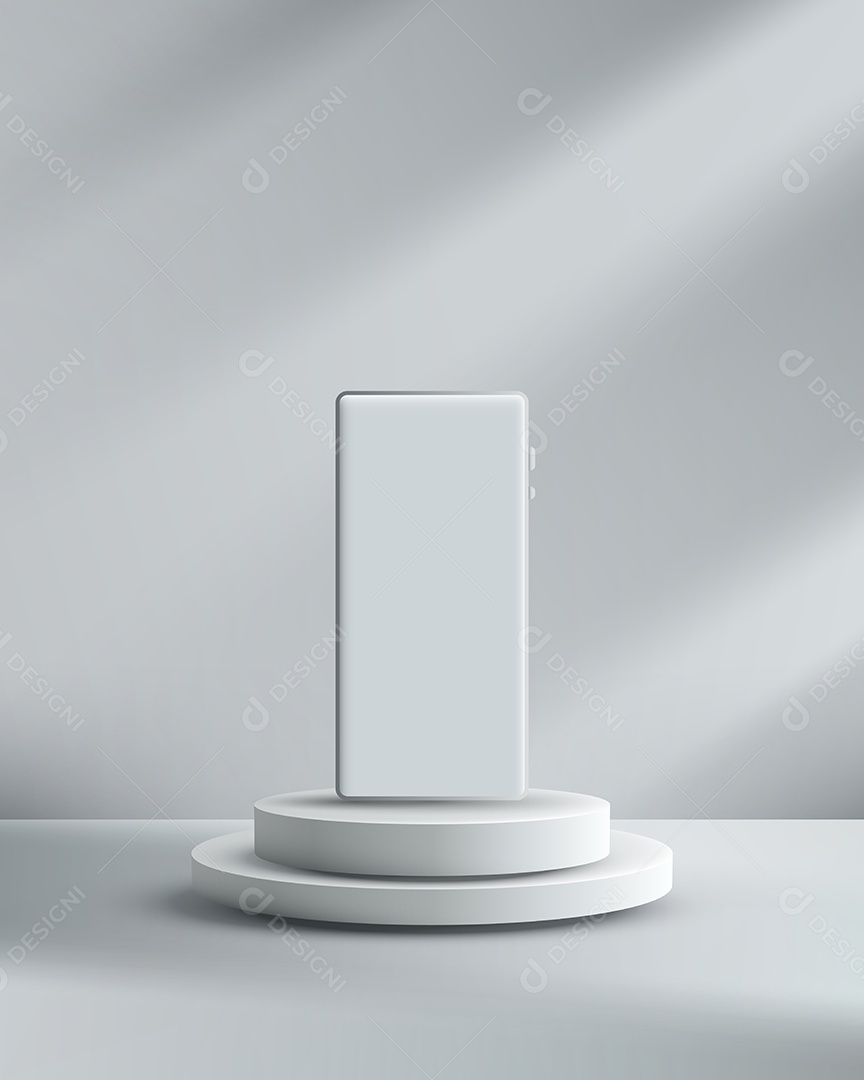 Modelo de Cenário de Pódio Ilustração Vetor EPS Editável