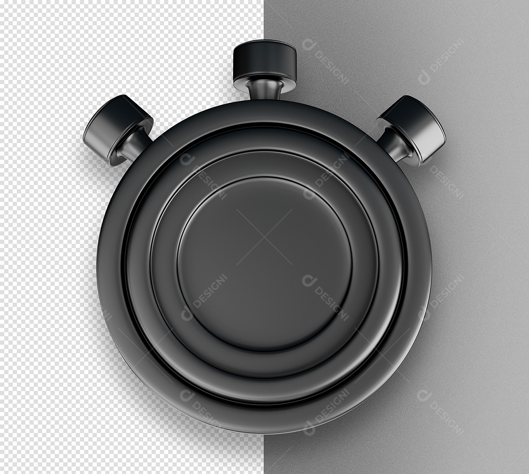 Despertador Relógio Black Friday Elemento 3D para Composição PSD