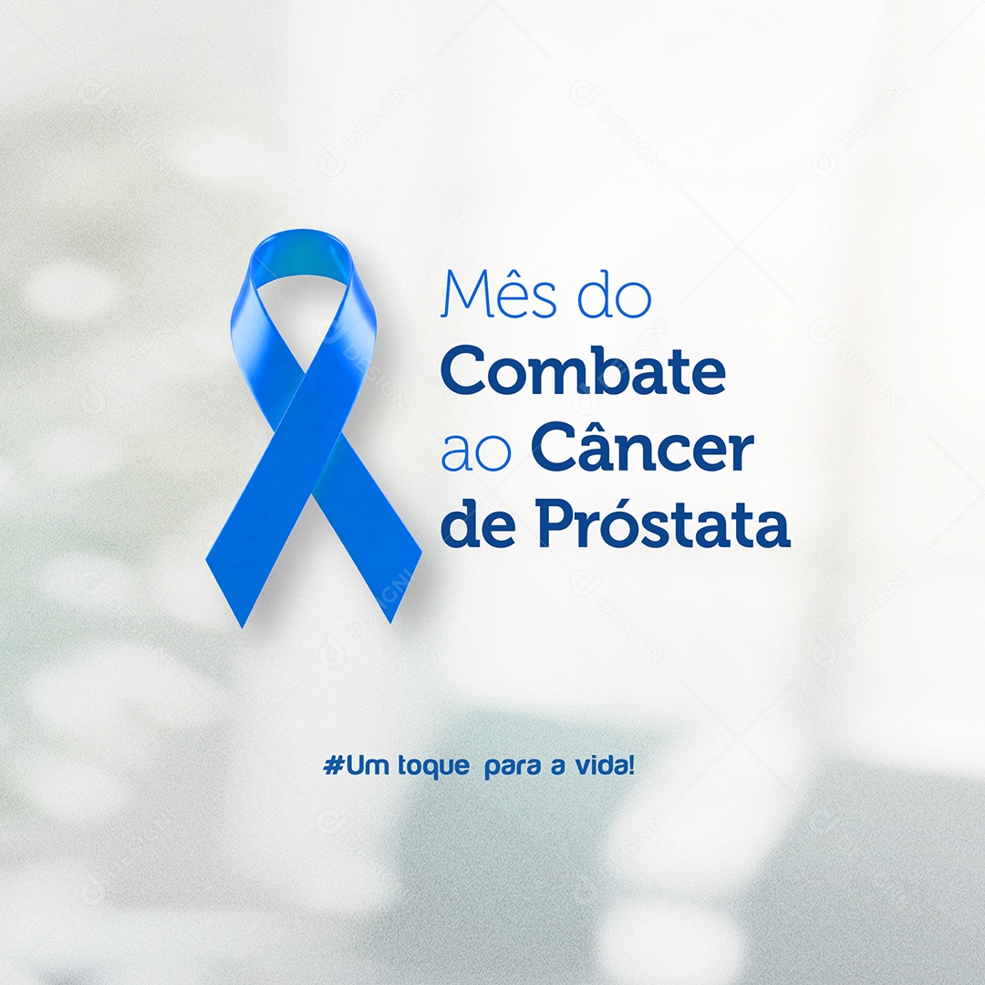 Novembro Azul Mês do Combate ao Câncer de Próstata Social Media PSD Editável