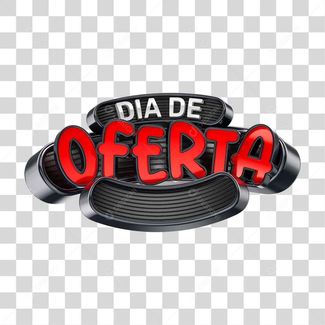 Selo 3D Dia de Ofertas PNG Transparente