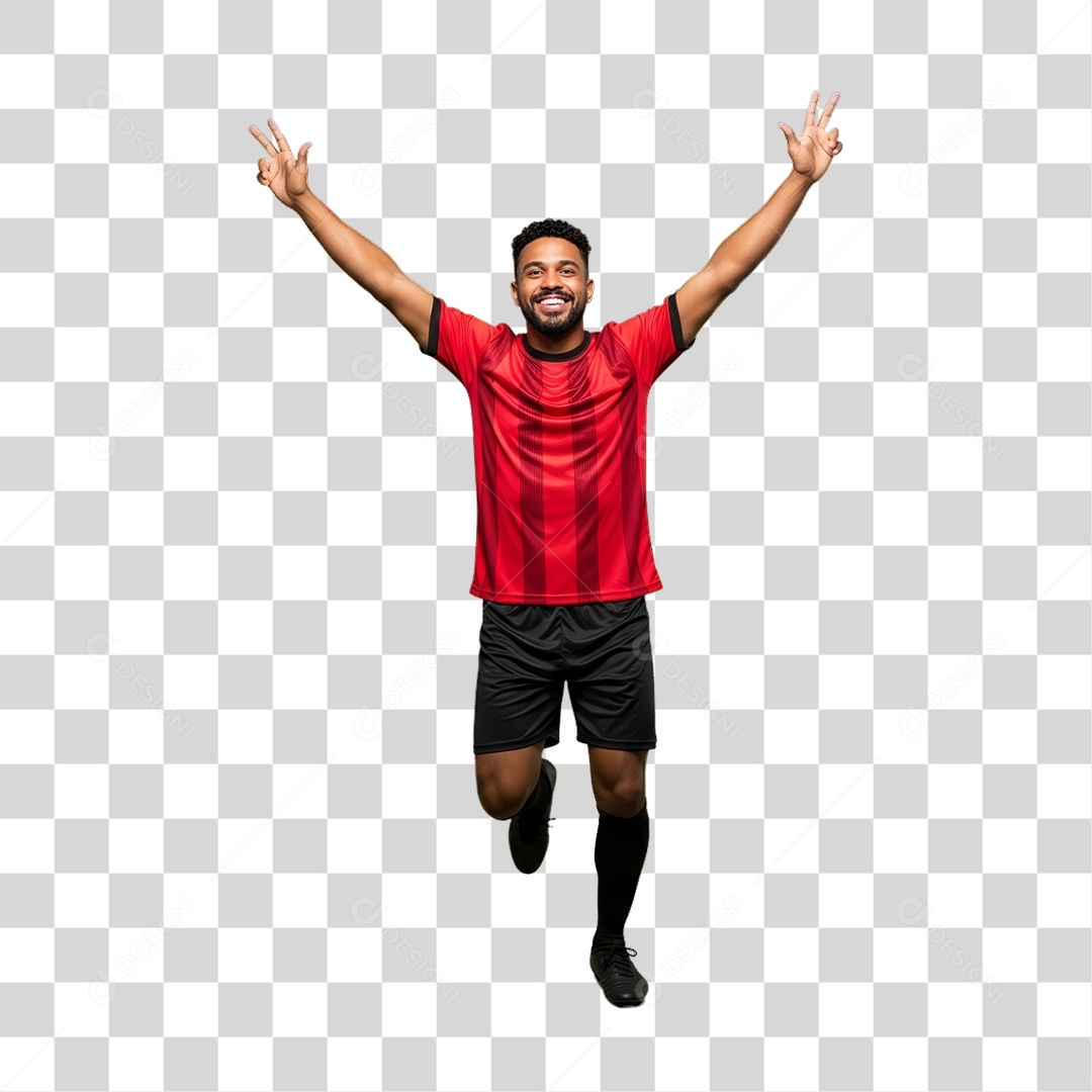 Jogador de Futebol PNG Transparente