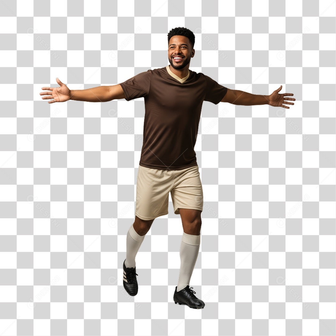 Jogador de Futebol PNG Transparente