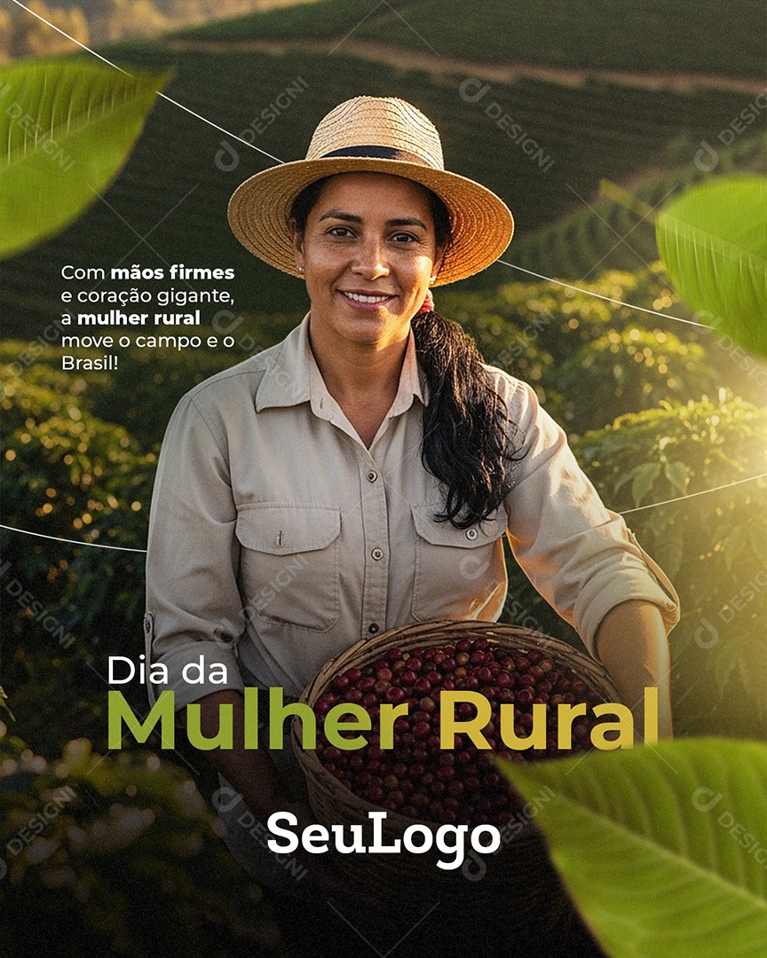Dia da Mulher Rural 15 de Outubro Social Media PSD Editável