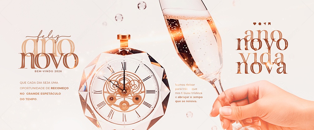 Carrossel Feliz Ano Novo 01 de Janeiro Social Media PSD Editável